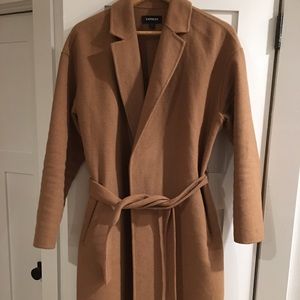 Camel Wrap Coat
